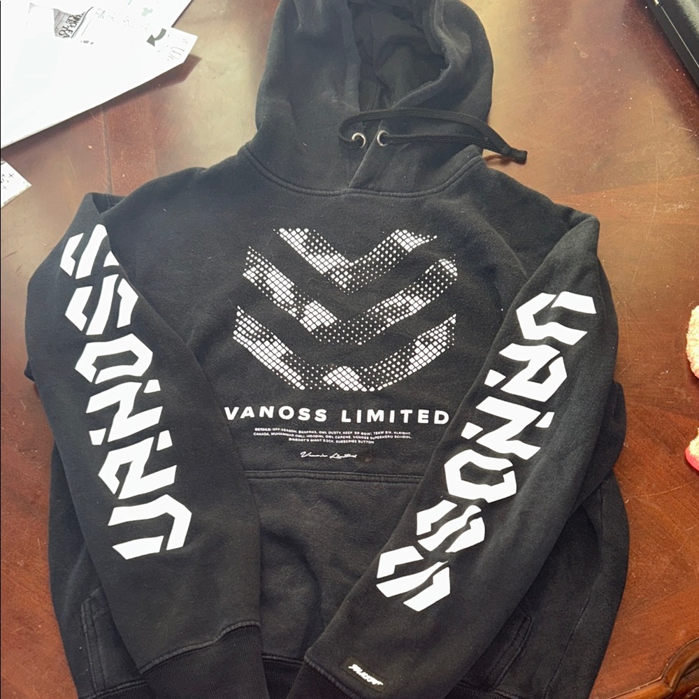 Black Graphic Hoodie